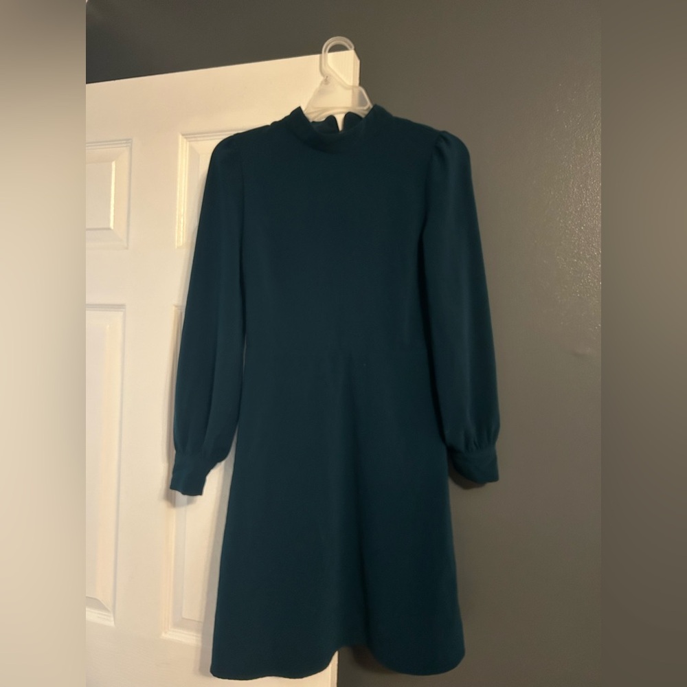 Banana Republic Dark Teal Long Sleeve Dress
